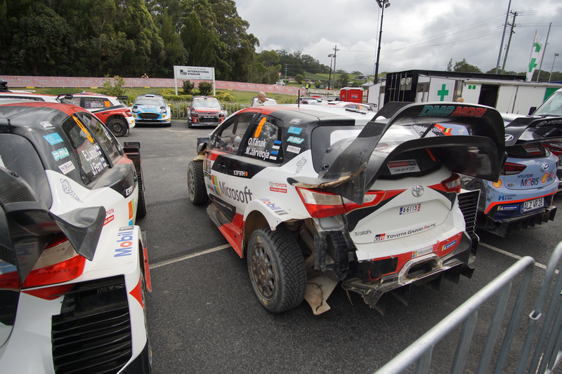 Ott’s car not much better. The young flag waving Estonian group of supporters in attendance reminded me of the group who used to follow Petter Solberg around, back in the day.
